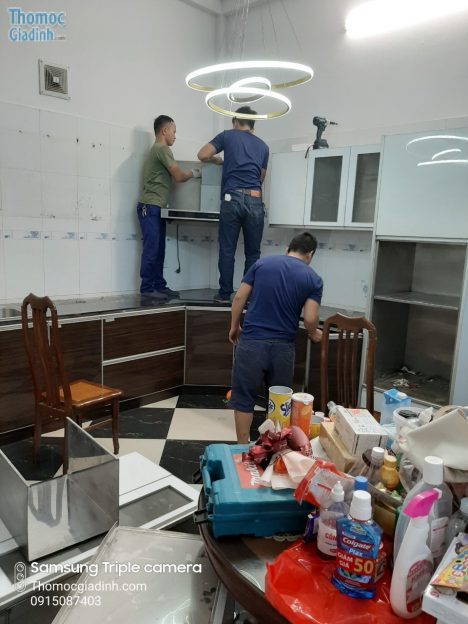 Tháo lắp tủ bếp tại nhà Hà Nội