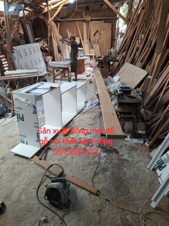 Đóng mới sản xuất đồ gỗ nội thất tại xưởng mộc